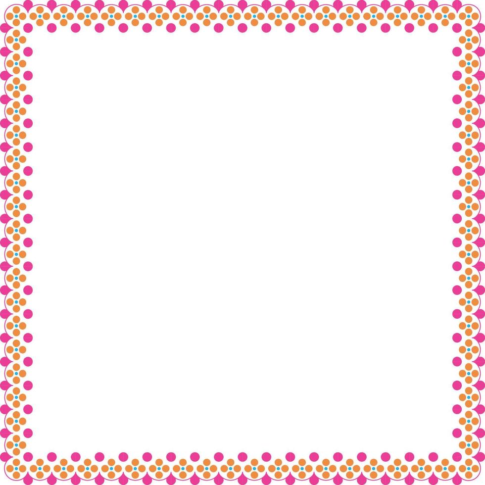 mod floral vector border background design