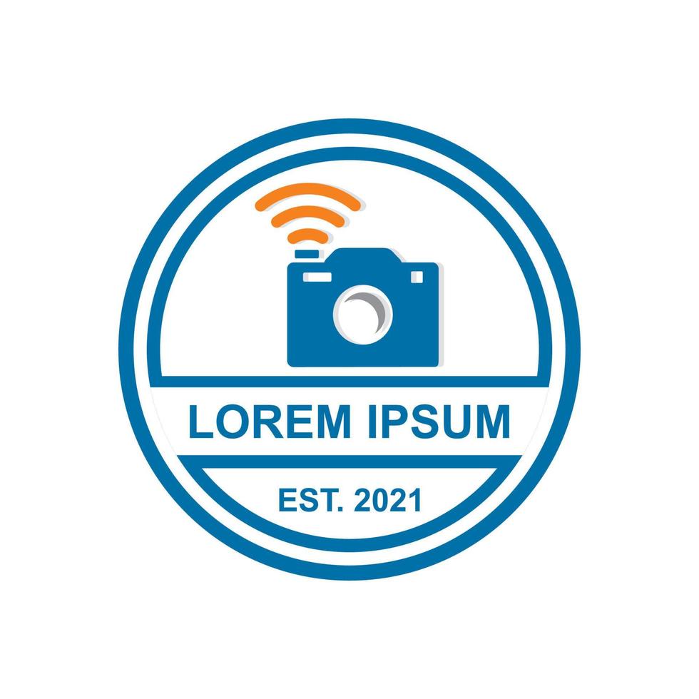 camera tech logo , technology logo vector