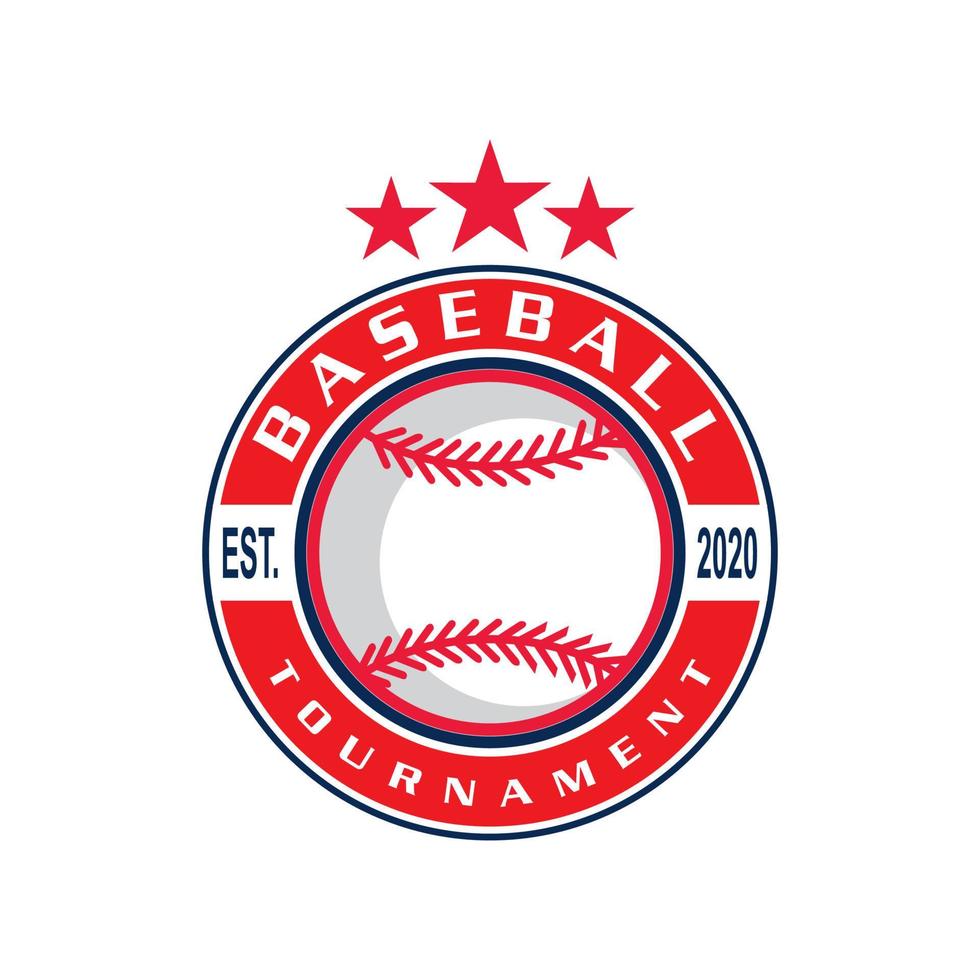 logotipo del emblema de béisbol, logotipo deportivo vector