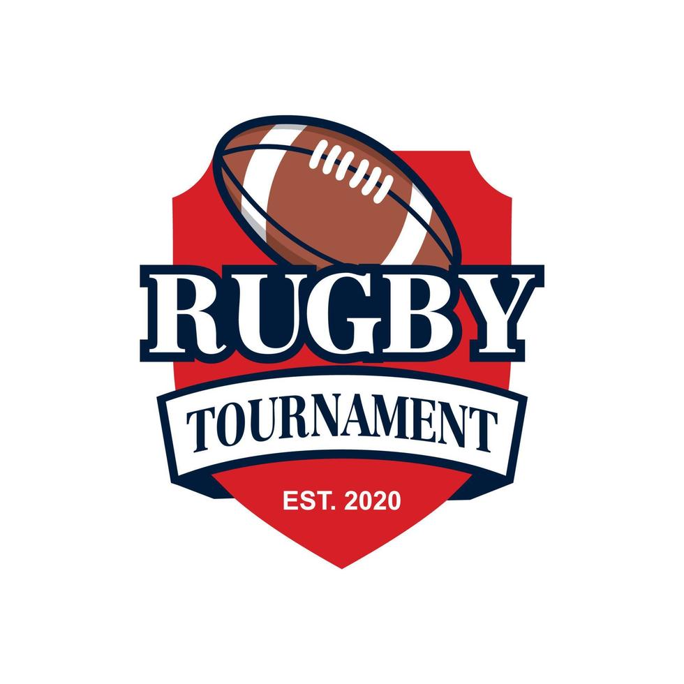 vector de rugby, vector de logotipo deportivo