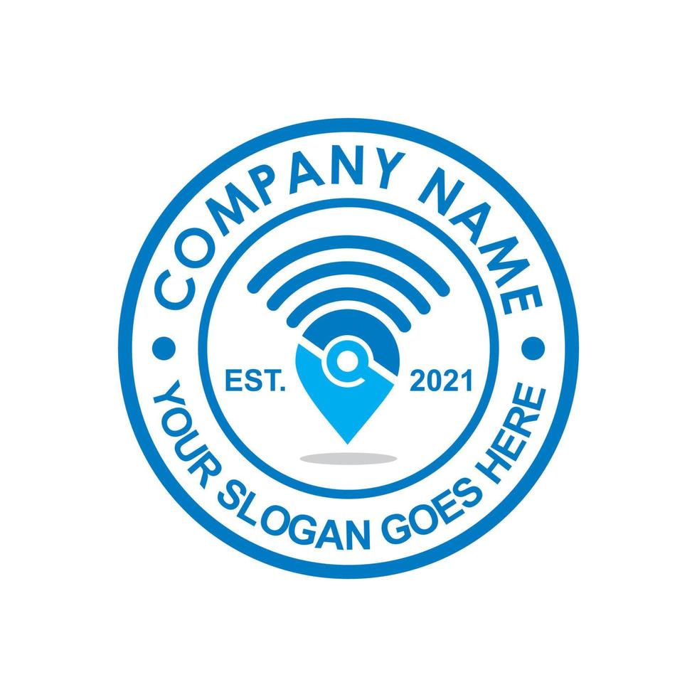 wifi point logo , technology logo vector