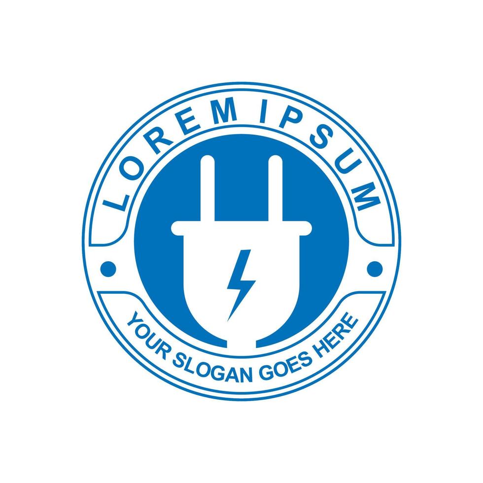 plug logo , electricity logo vector