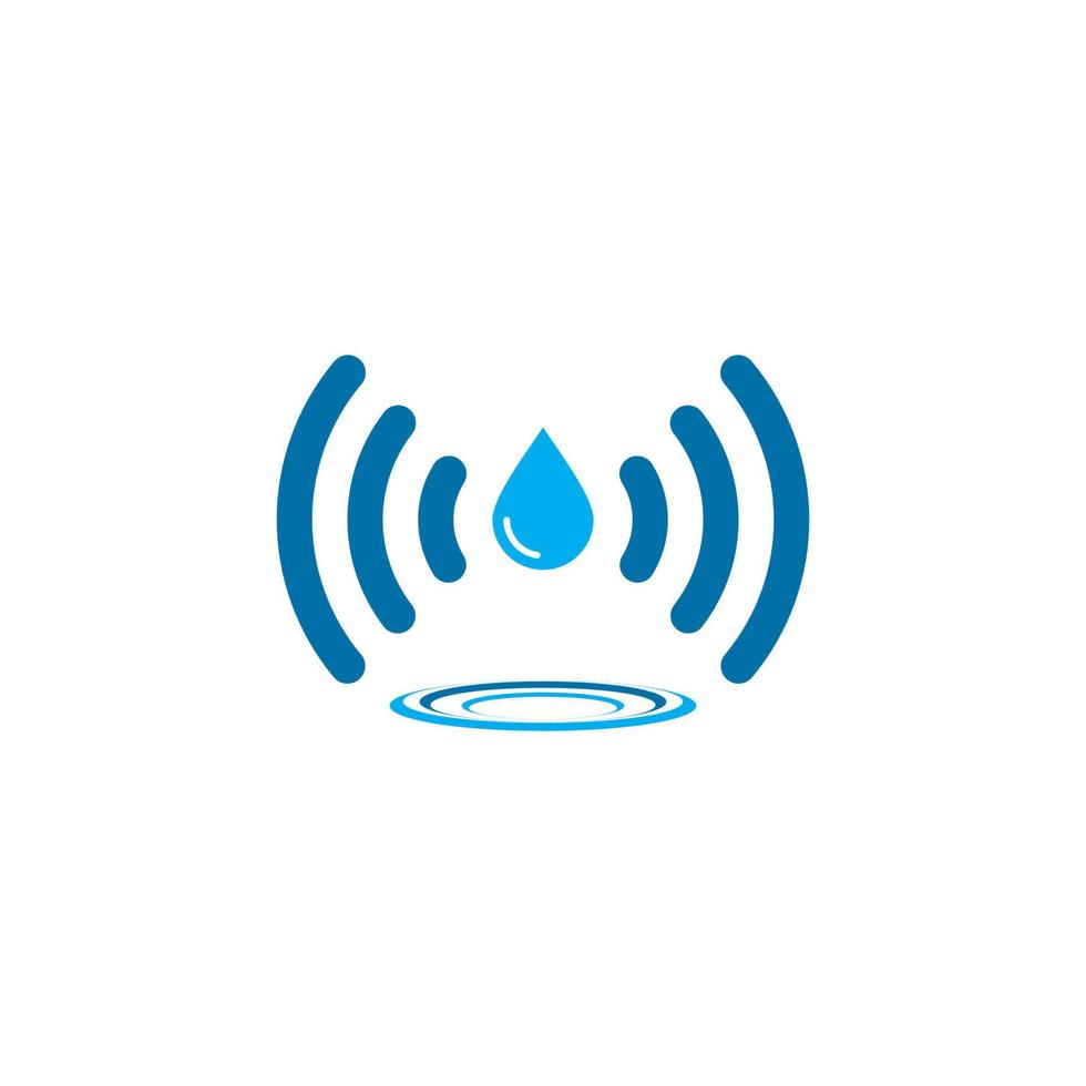 smart water logo , water tech logo vector