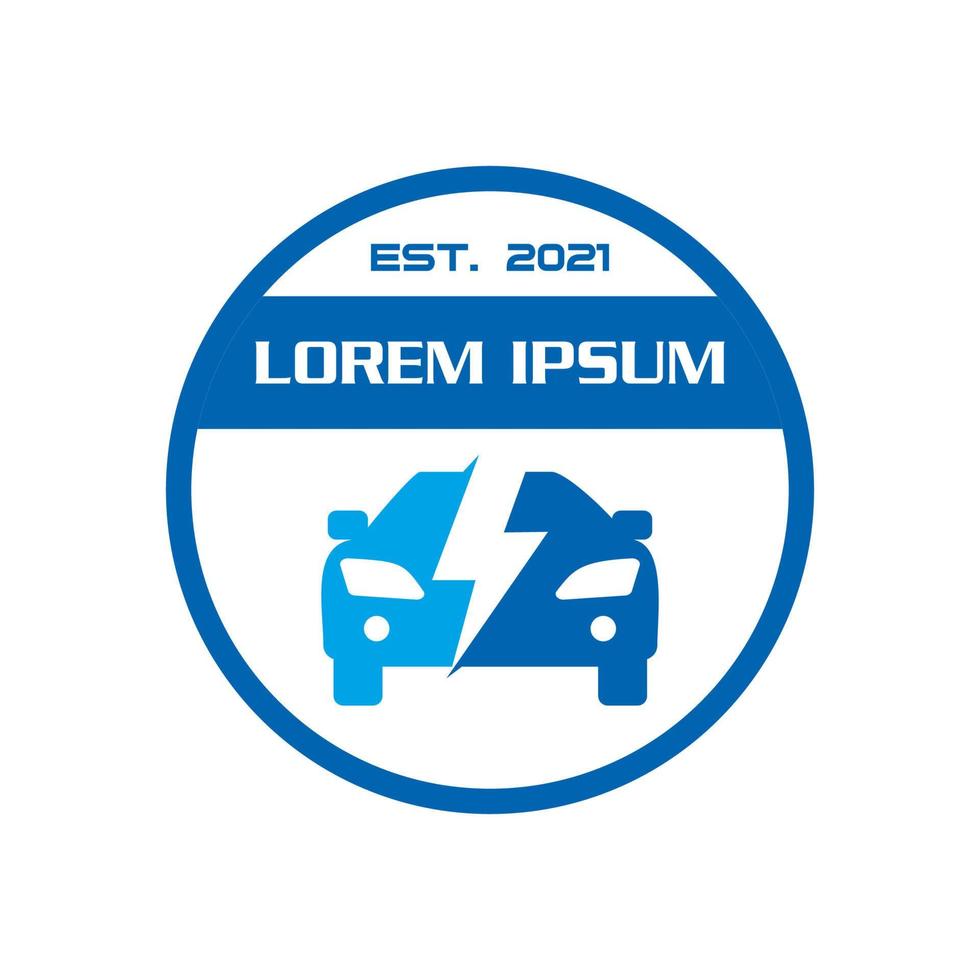 electric car logo , automotive logo vector