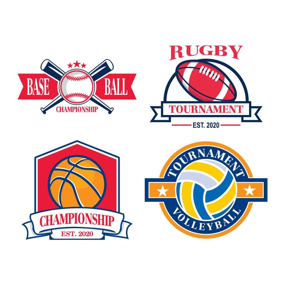 A Set Of Tournament Vector , A Set Of Sport Logo