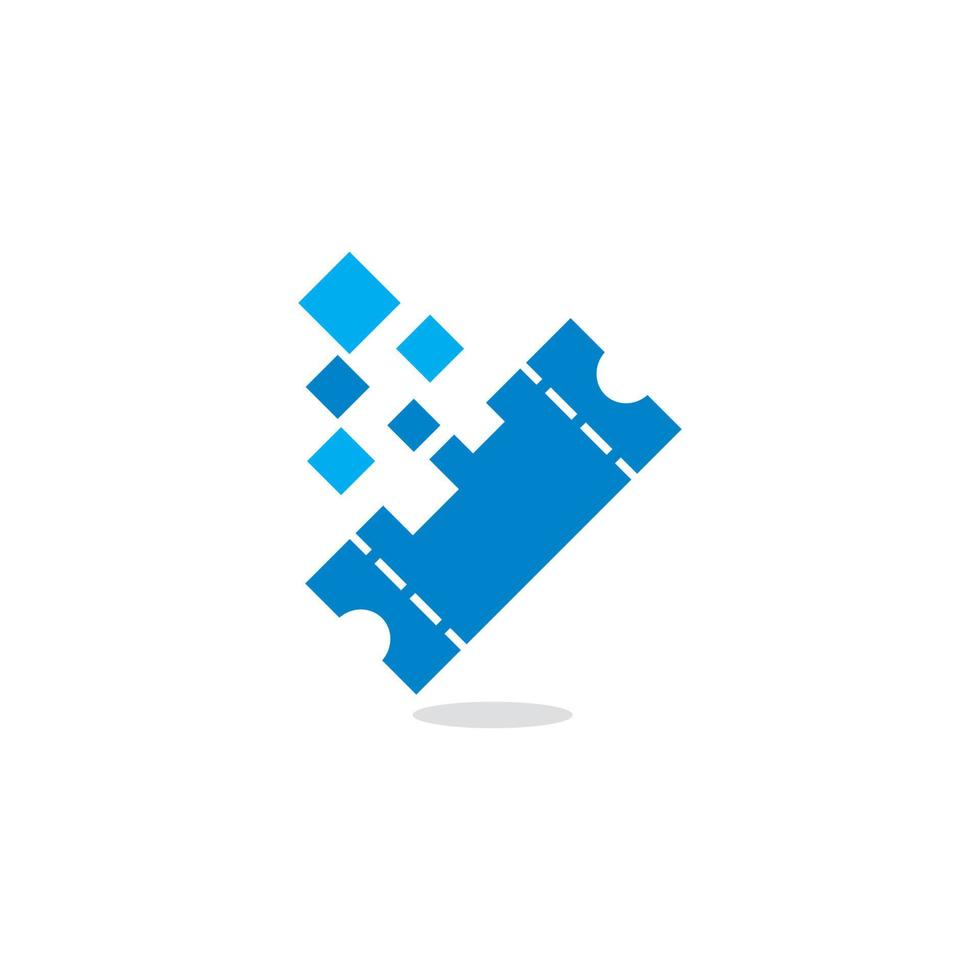 Digital Ticket Vector , Technology Logo