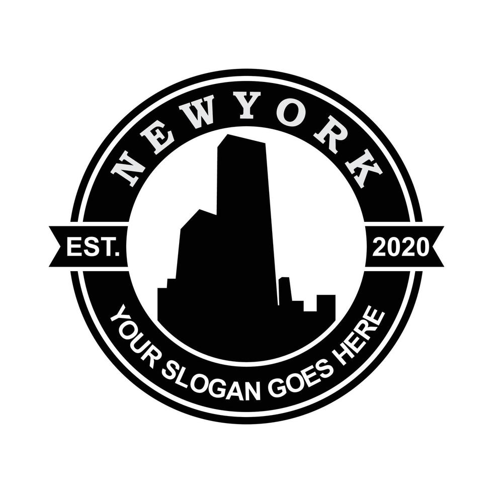 boston skyline vector de nueva york, logotipo de américa