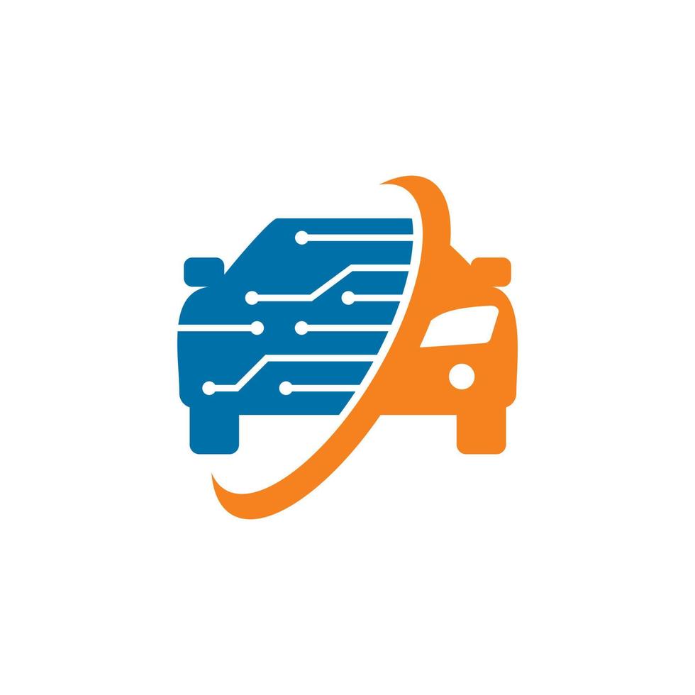 car tech logo , automotive digital logo vector