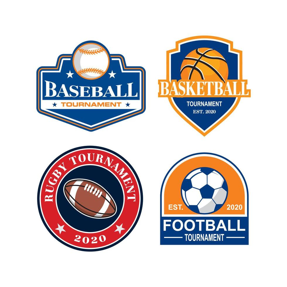 A Set Of Tournament Vector , A Set Of Sport Logo