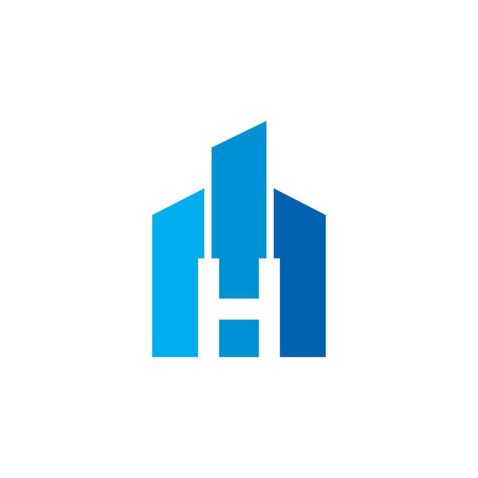 Abstract H Town vector , Real Estate Logo