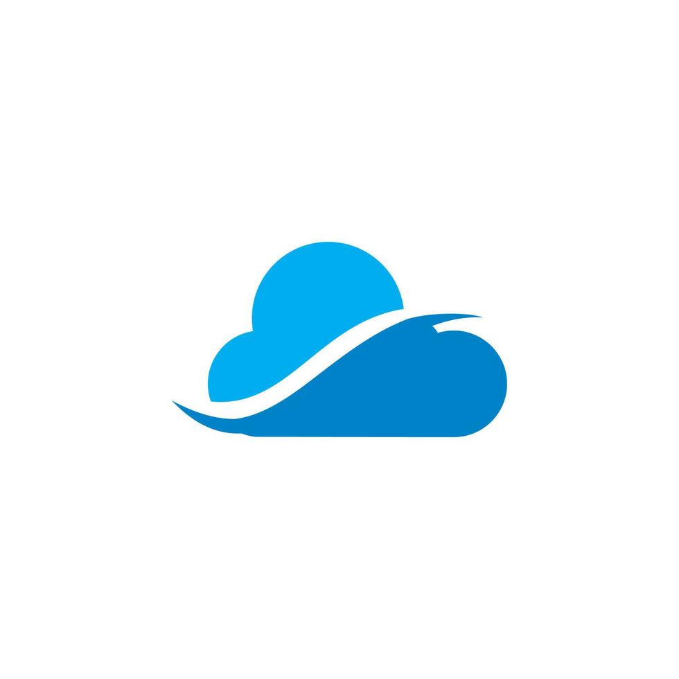 cloud logo , technology logo vector