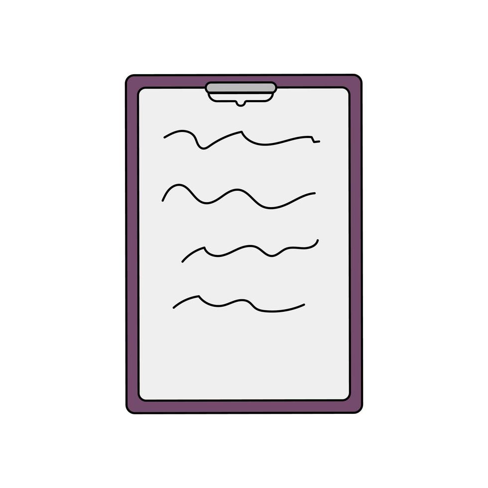 Notebook. Flat vector illustration. Design writing concept