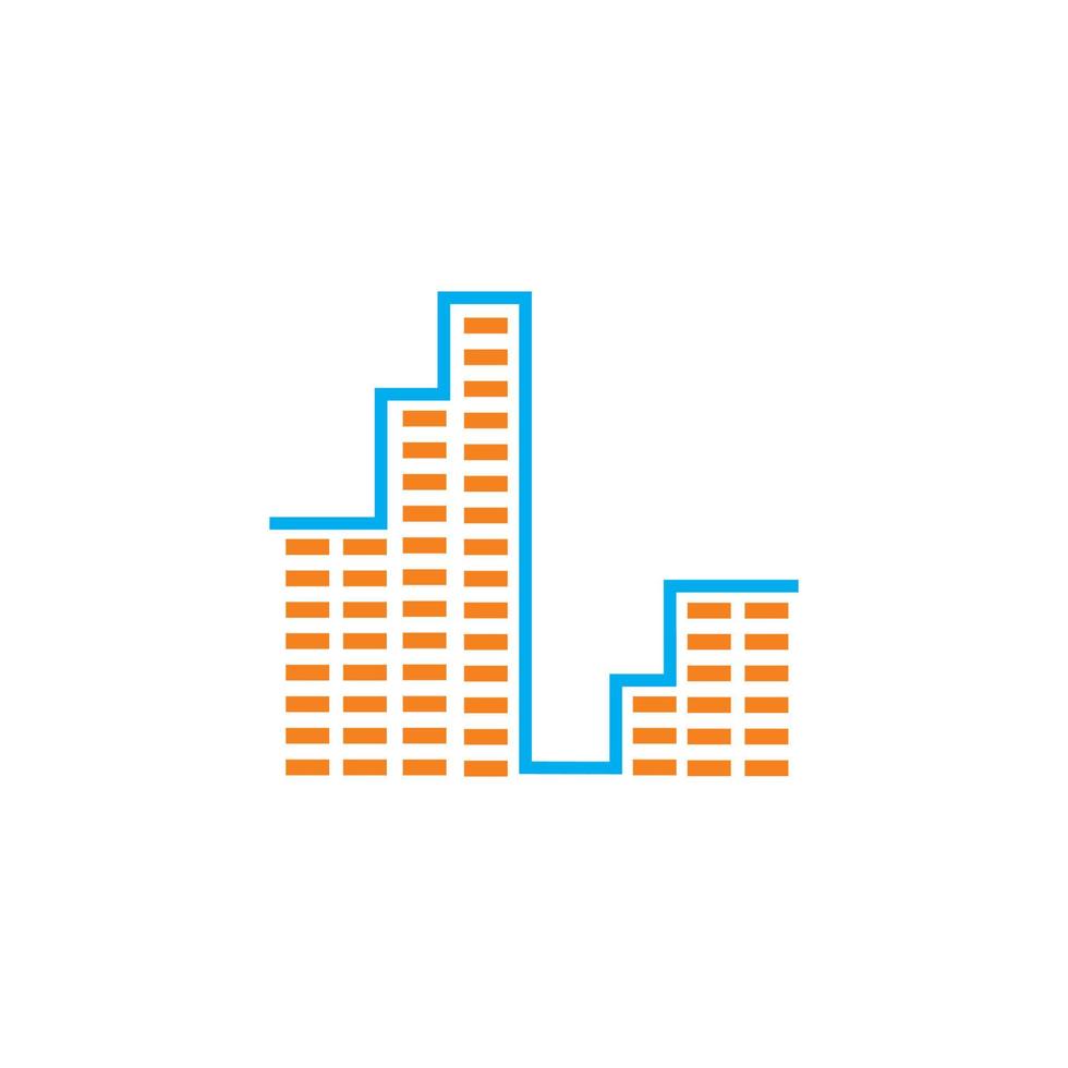 abstract tech logo , abstract city tech logo vector