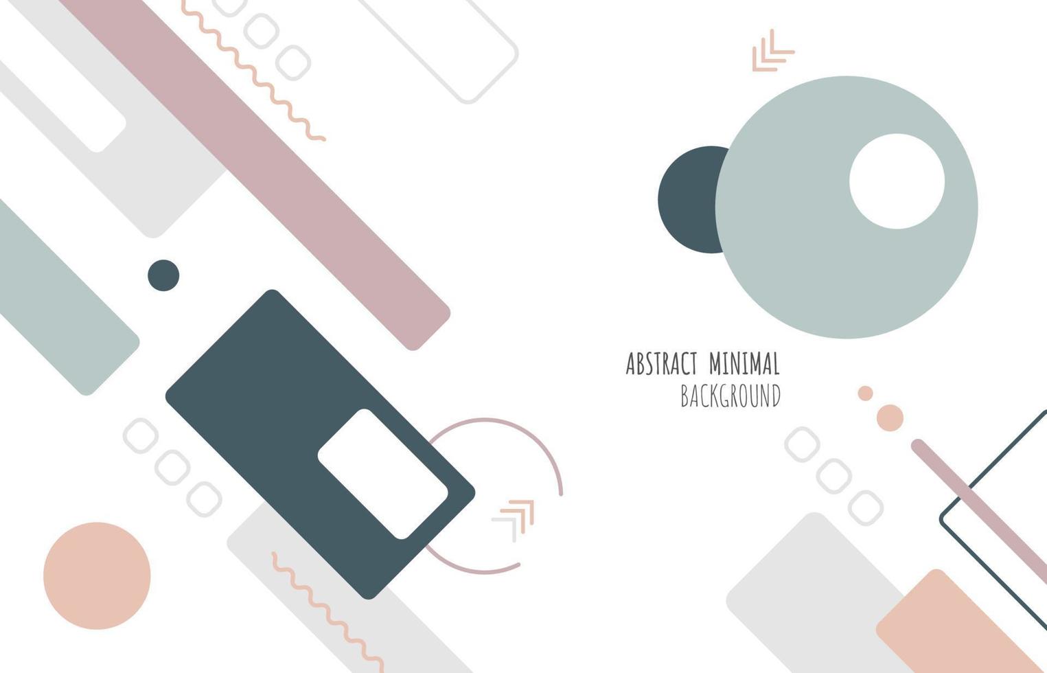 Abstract geometric minimal design of cover style soft color tone. Decorating with copy space for texting design background. illustration vector