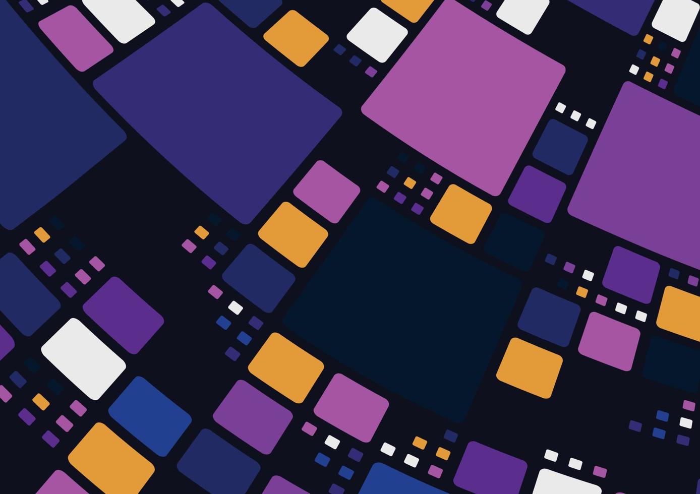 Abstract dash futuristic of square pattern digital design template. Overlapping design with contrast color style background. vector