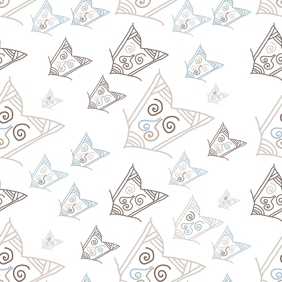 Seamless pattern with hand-drawn arrows. vector