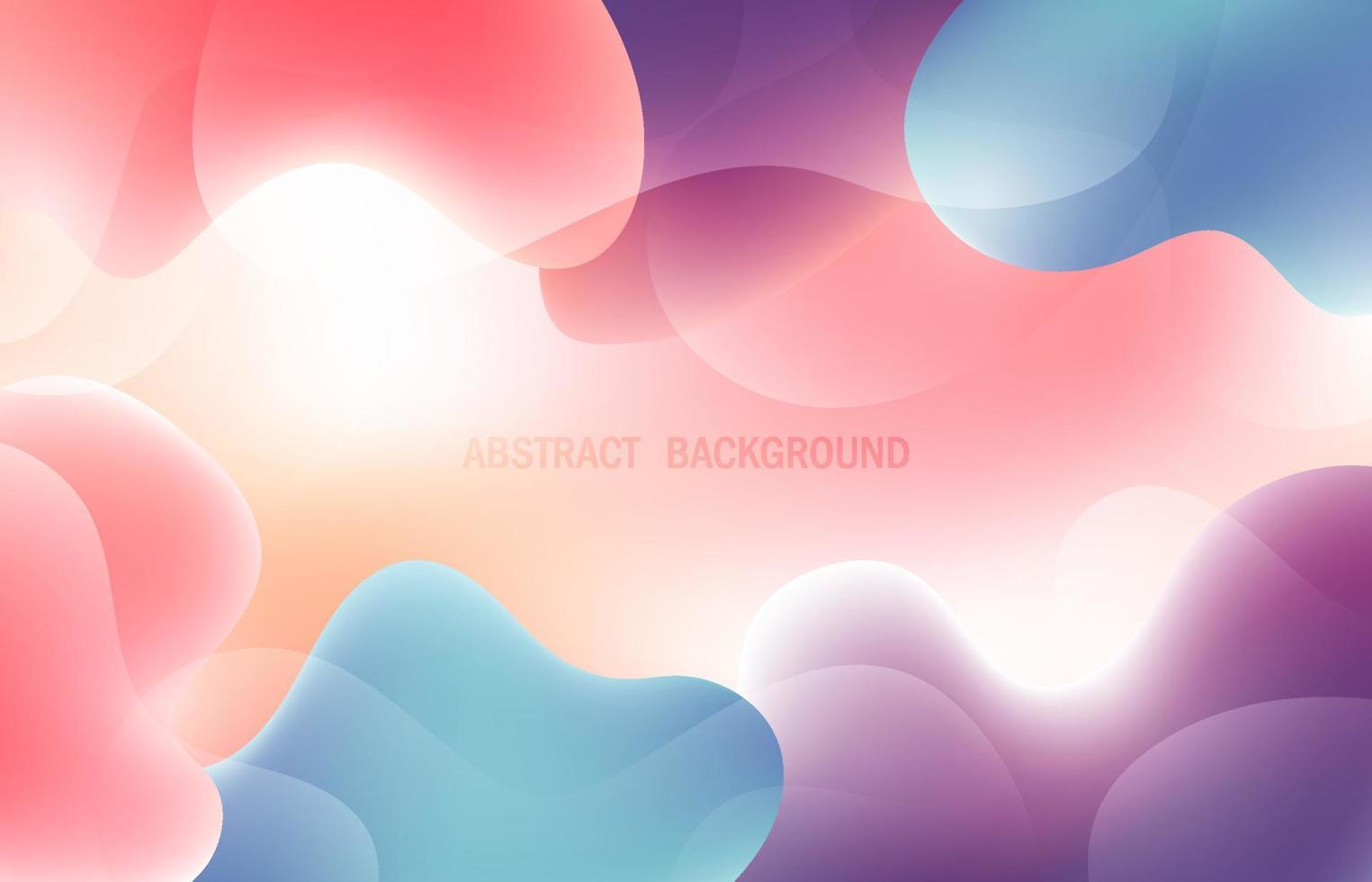 Abstract colorful gradient organic shape minimal design template. Overlapping of colorful concept for cover background. Illustration vector