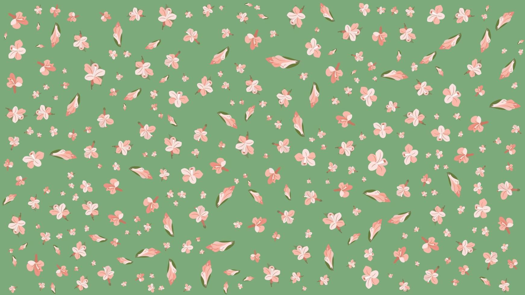Flower pattern art leaf background. vector