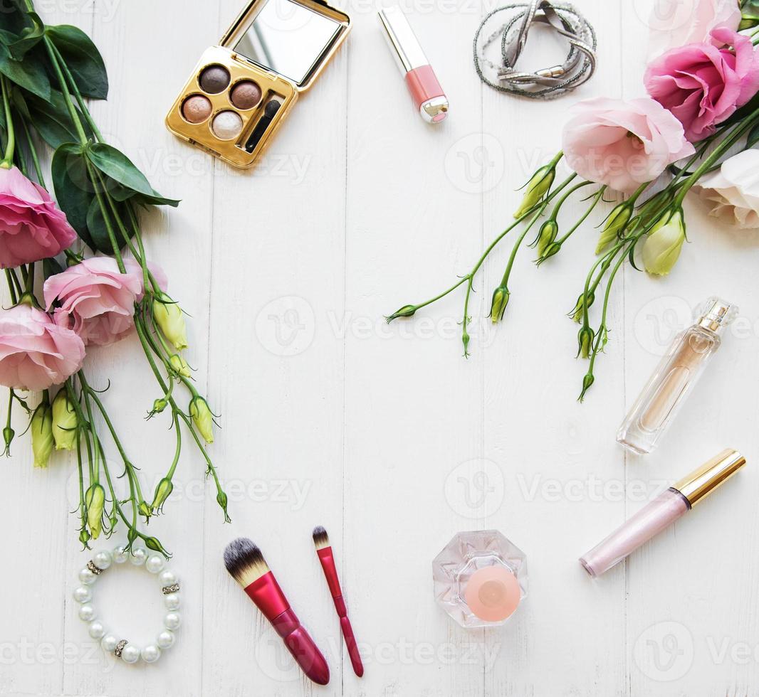 decorative flat lay composition photo