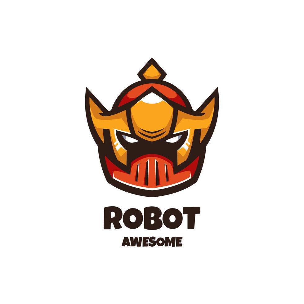 gráfico vectorial ilustrativo del robot principal, bueno para el diseño del logotipo vector