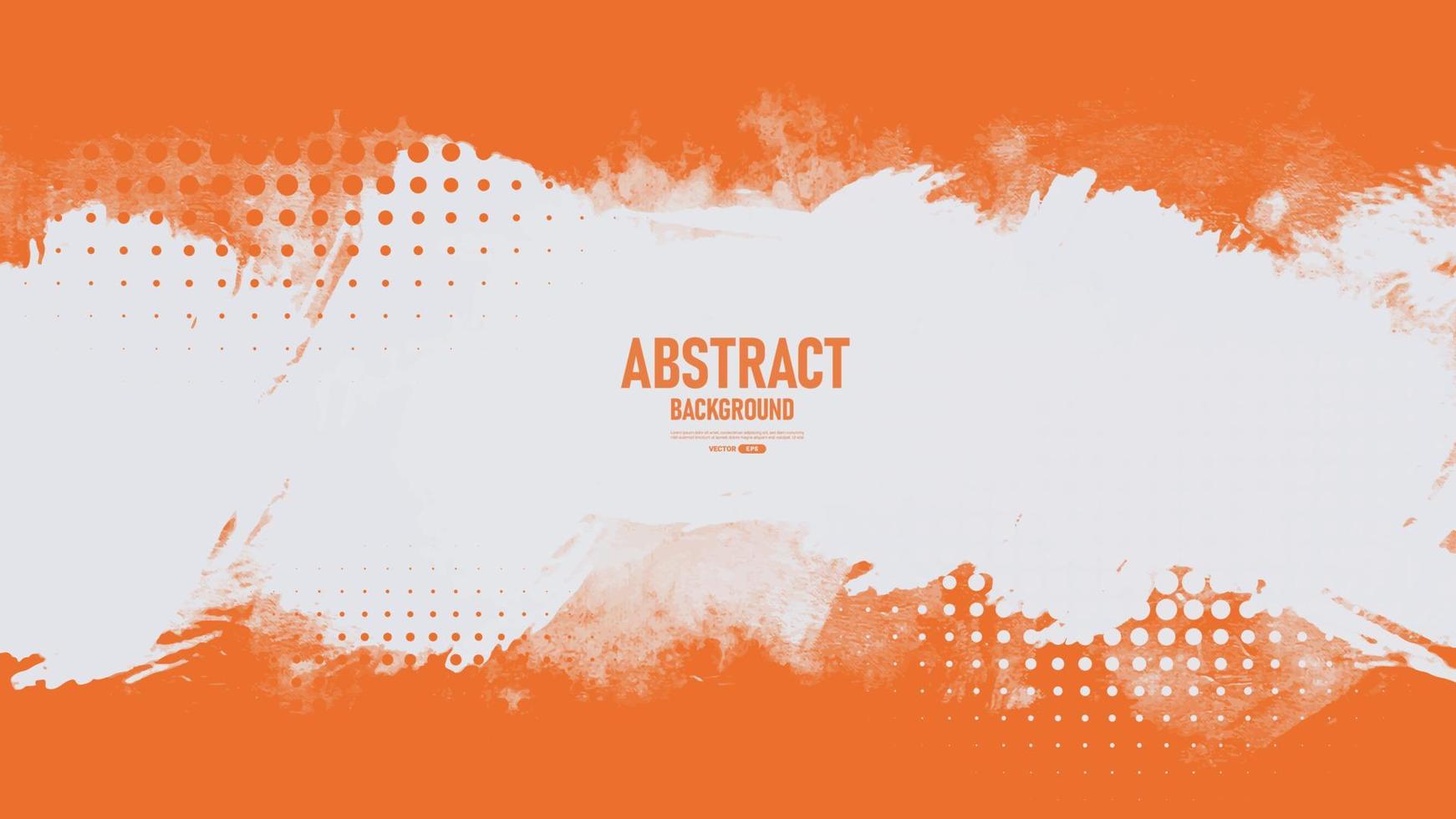 Abstract orange and white grunge texture background vector