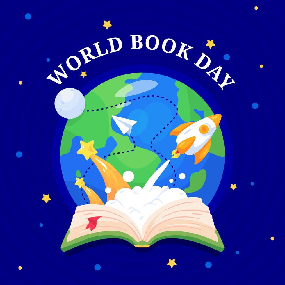 World Book Day Background vector