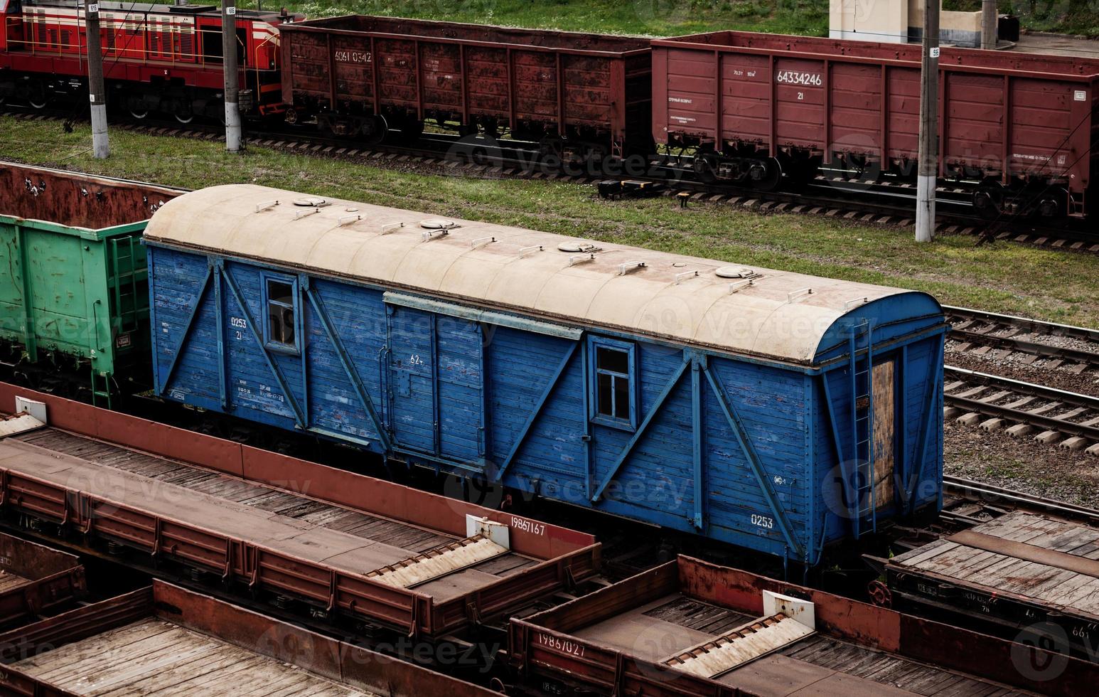 tren de carga. entrega foto