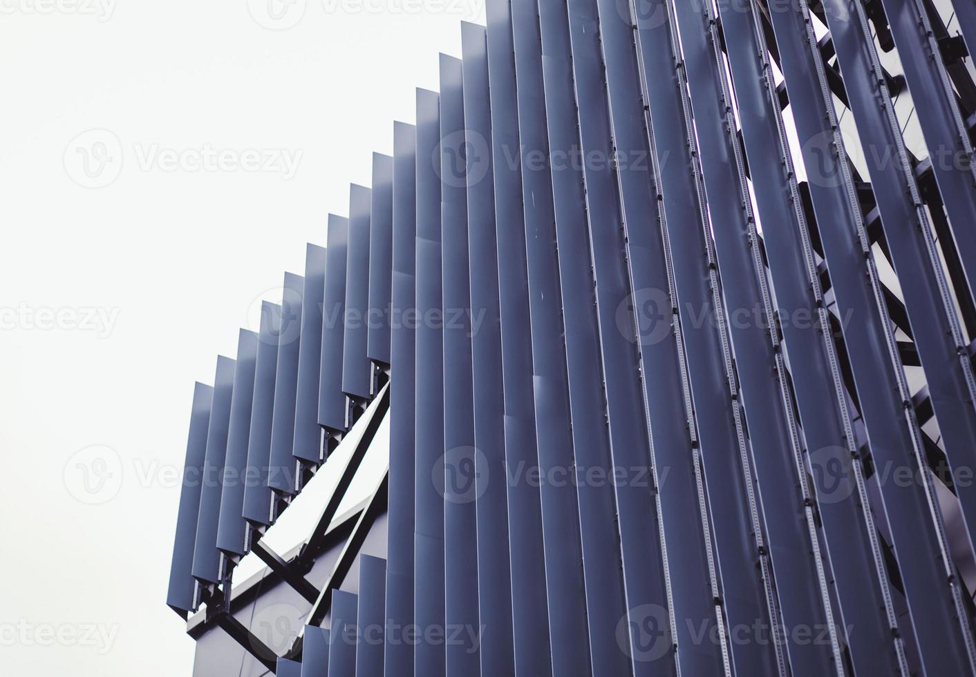 Vertical ,metallic wall panels photo