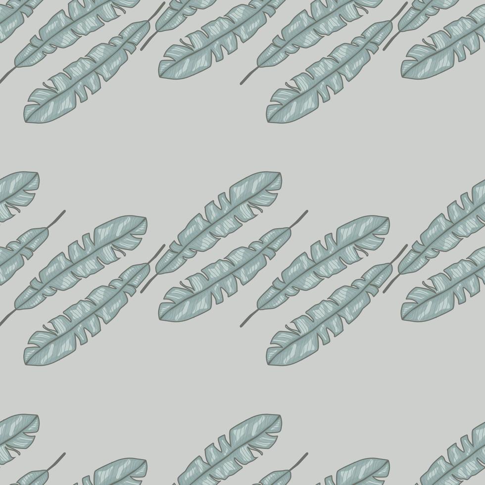 Modern Banana leaf seamless pattern with hand drawn tropical print. Fashionable nature background. Vector illustration for seasonal textile.