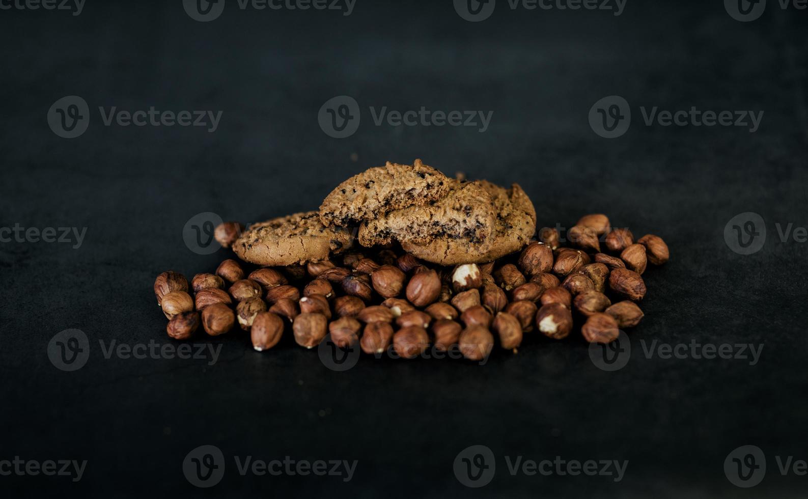 Cookies with hazelnuts photo