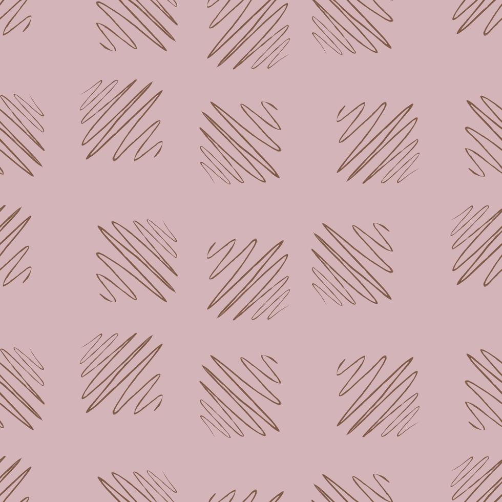 Soundwave seamless pattern. Curve waves background. vector