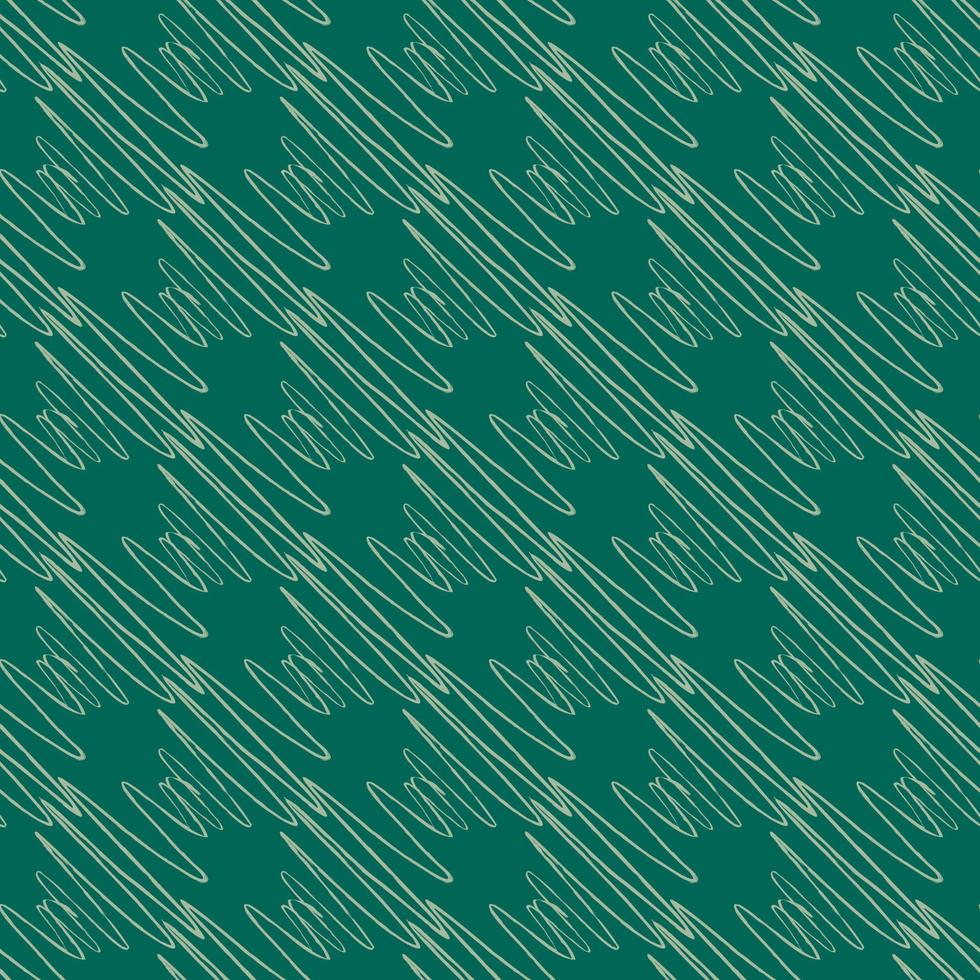Soundwave seamless pattern. Curve waves background. Vector illustration.