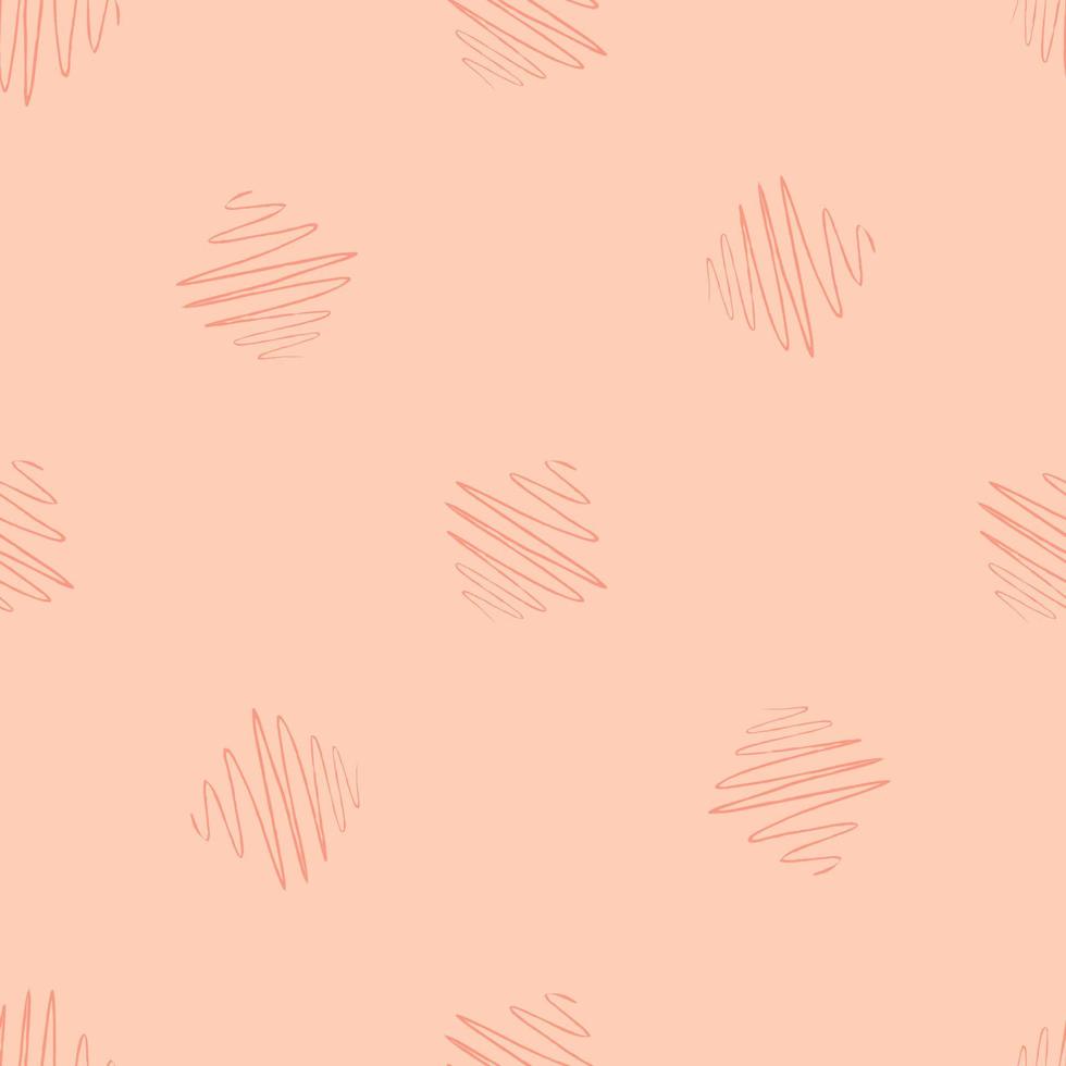 Soundwave seamless pattern. Curve waves background. vector