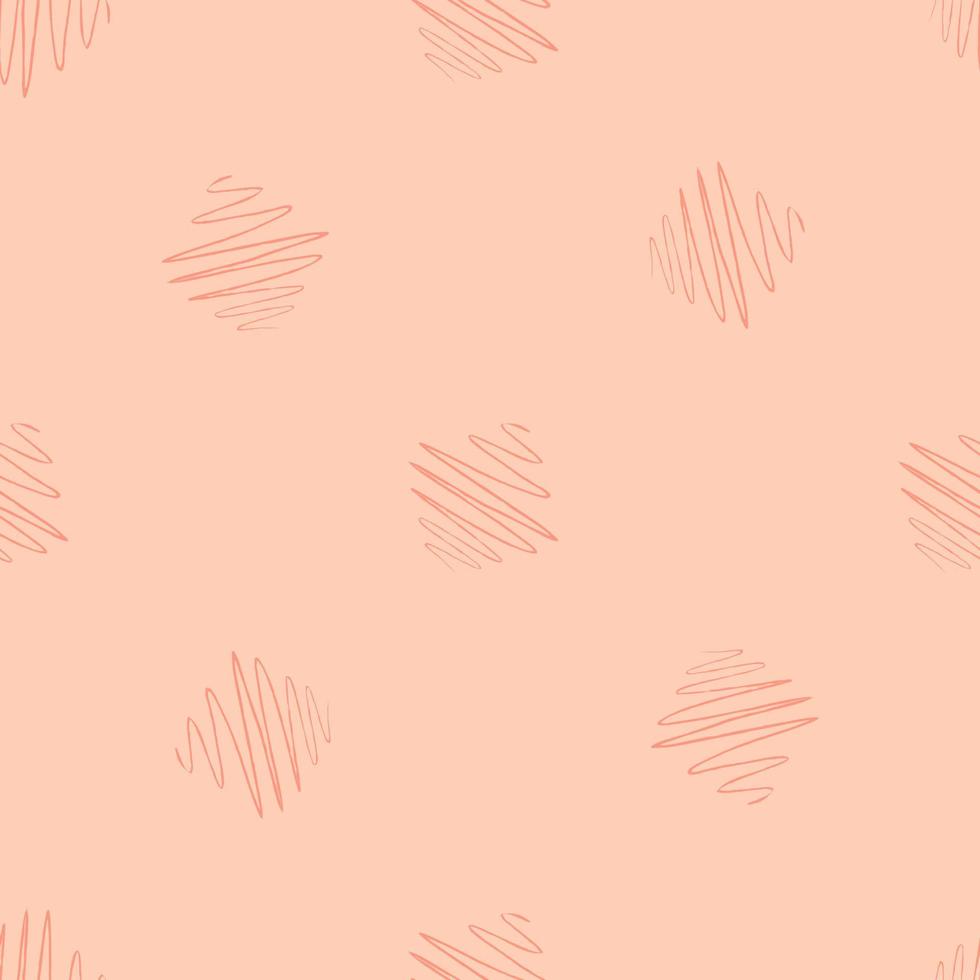 Soundwave seamless pattern. Curve waves background. vector