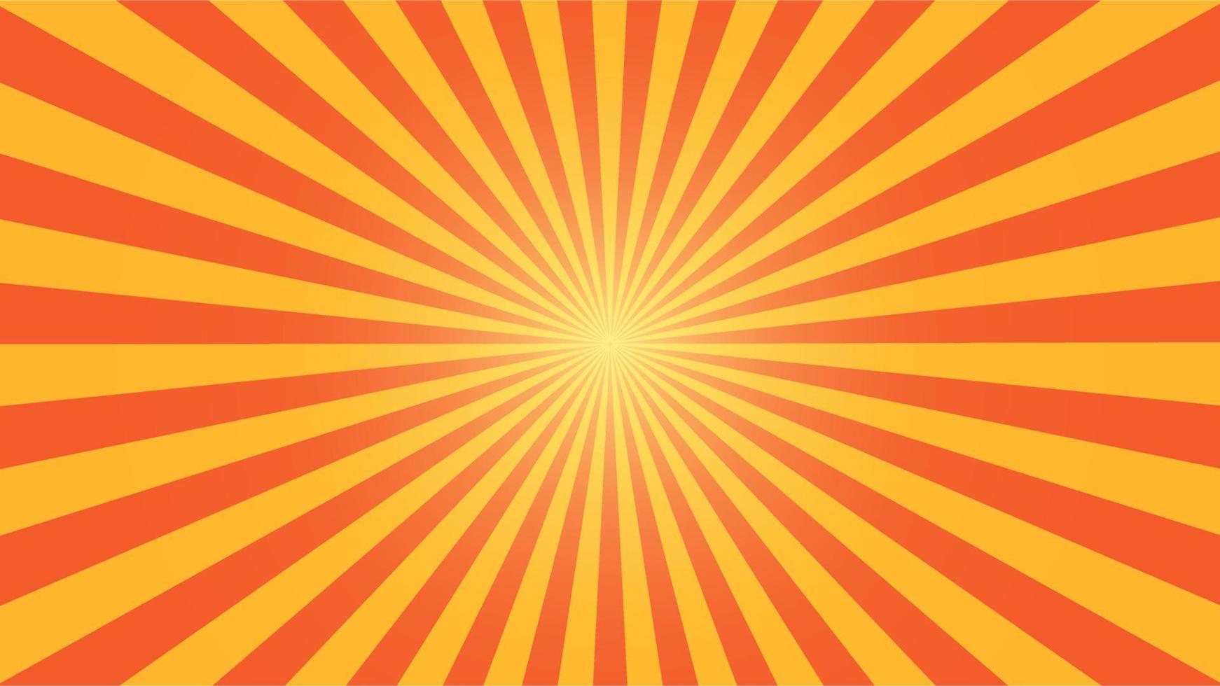 Vector of Sunburst with Orange and Yellow Color. Good for additional background, additional element, etc.