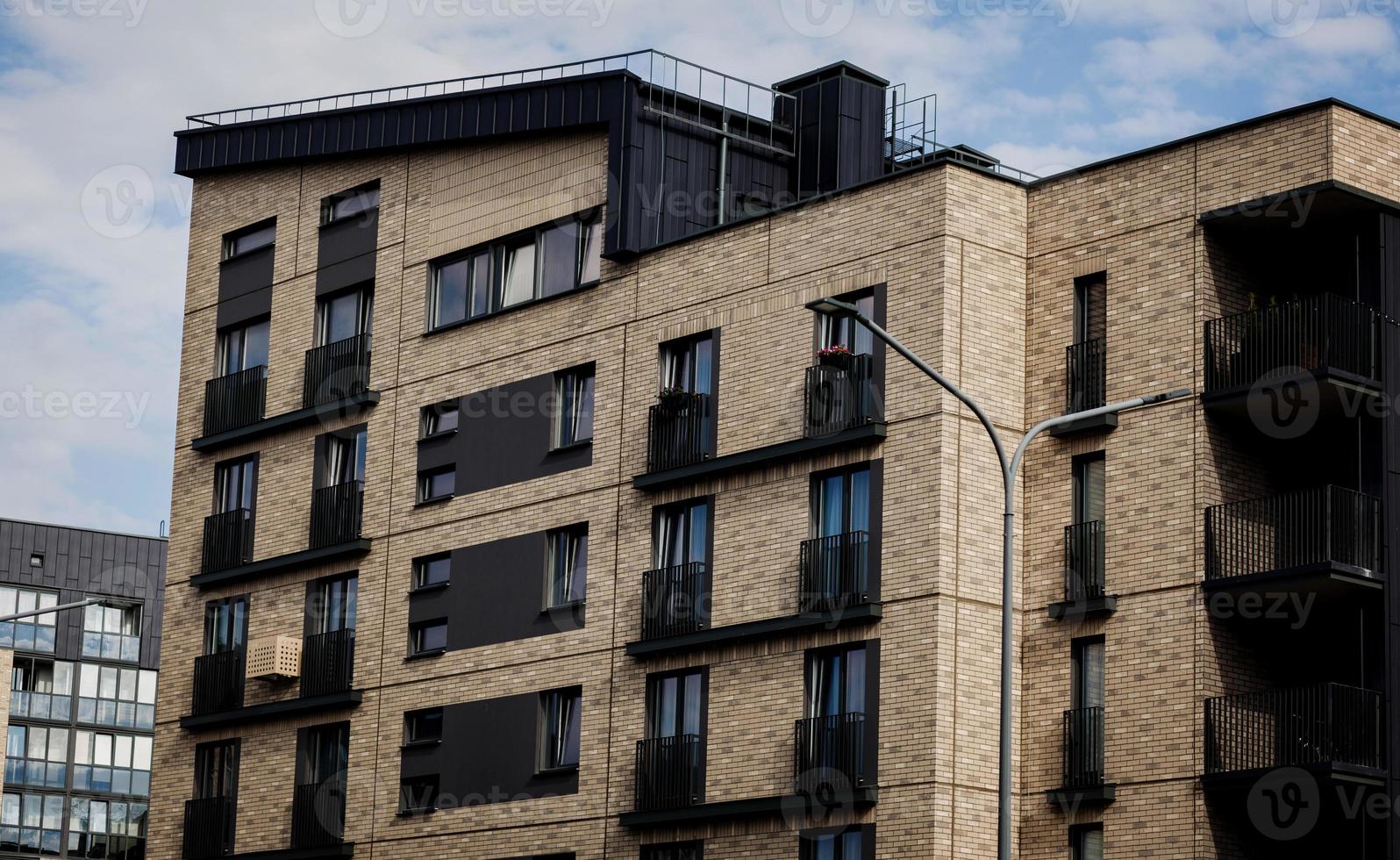 uxury apartment building photo