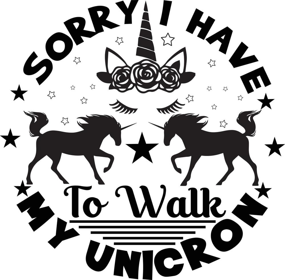 lo siento, tengo que pasear a mi unicornio vector