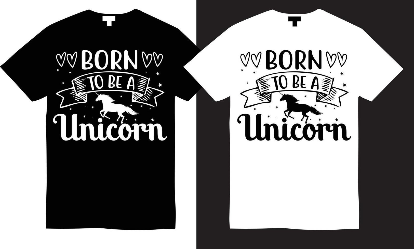 Born To Be A Unicorn vector