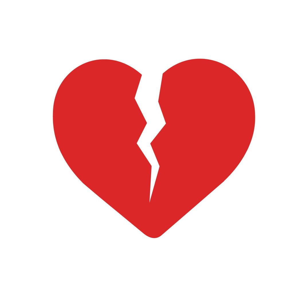 heart broken icon vector illustration