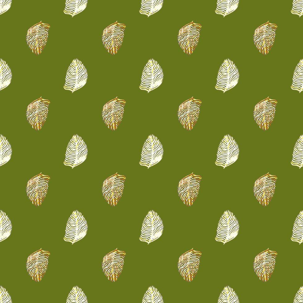 patrón sin costuras de hoja de palma con estampado tropical dibujado a mano en línea. fondo de naturaleza moderna. ilustración vectorial para textiles de temporada. vector