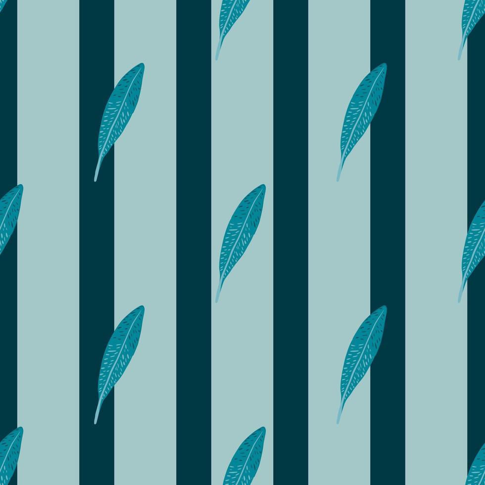 Feathers seamless pattern. Background feather of bird. vector