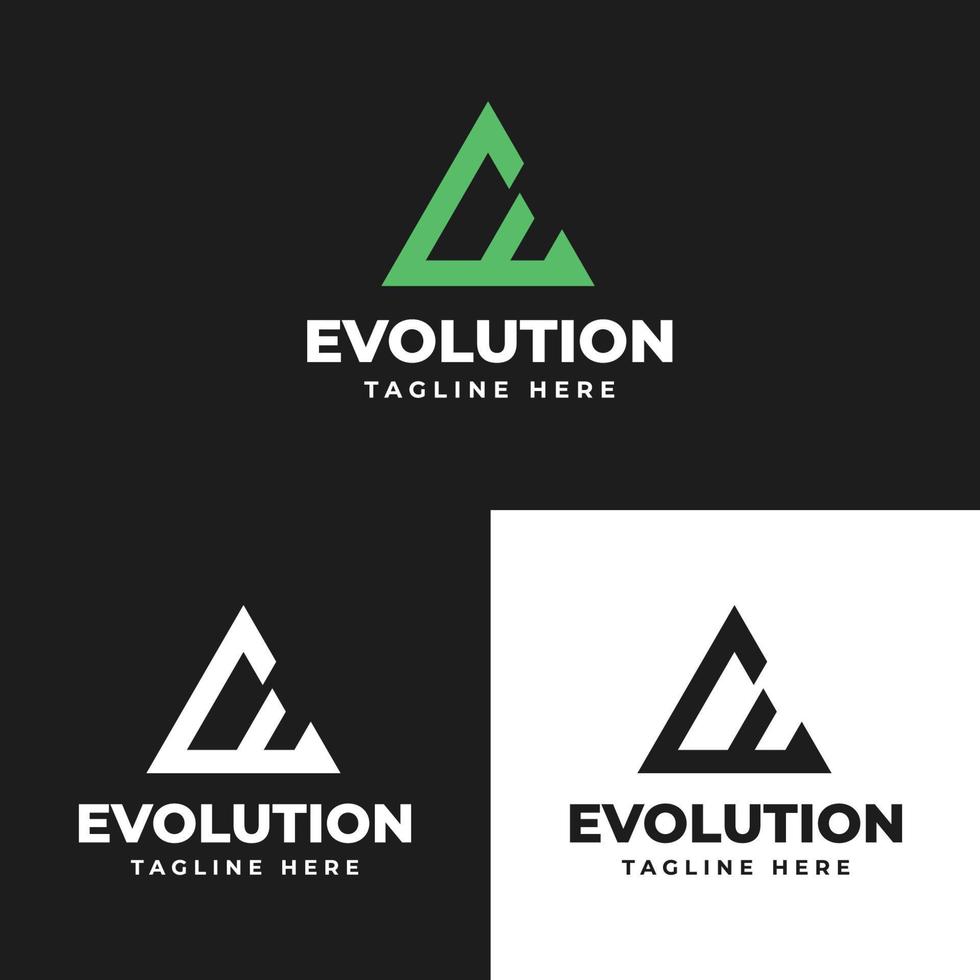 E Letter Minimalist Logo vector