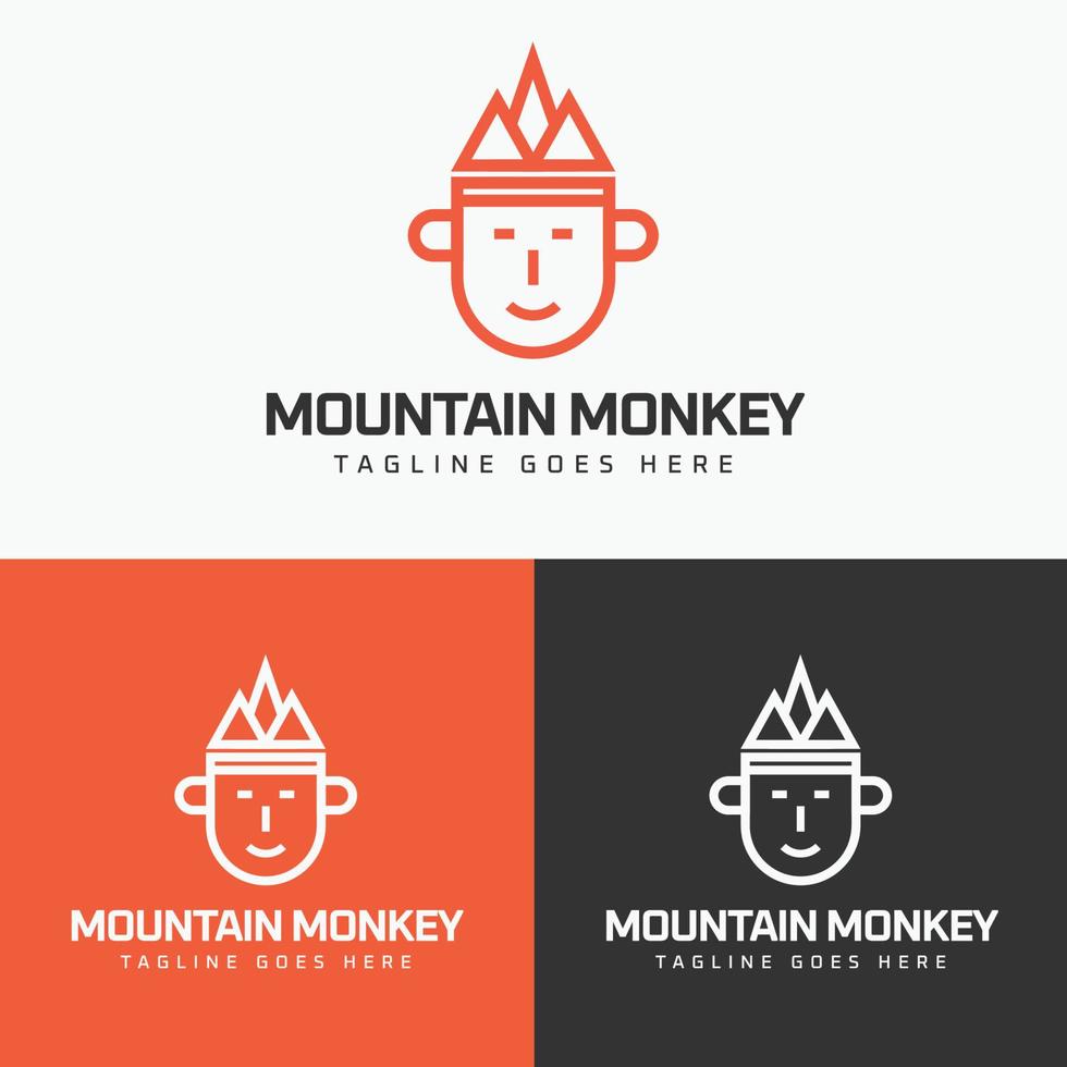 Mountain Monkey Logo vector