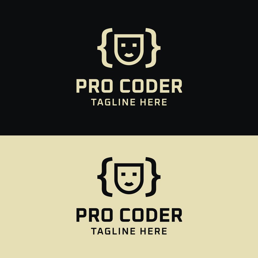 Pro Coder Logo vector