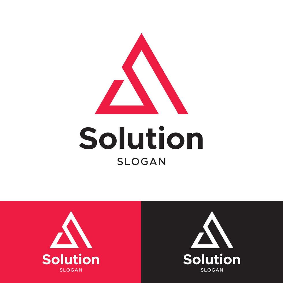 S Letter Minimalist Logo vector