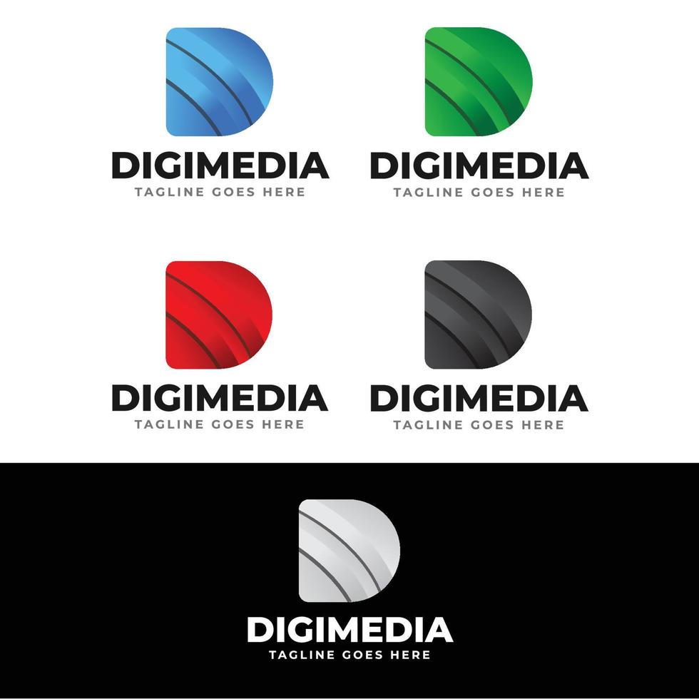 D Letter Logo vector