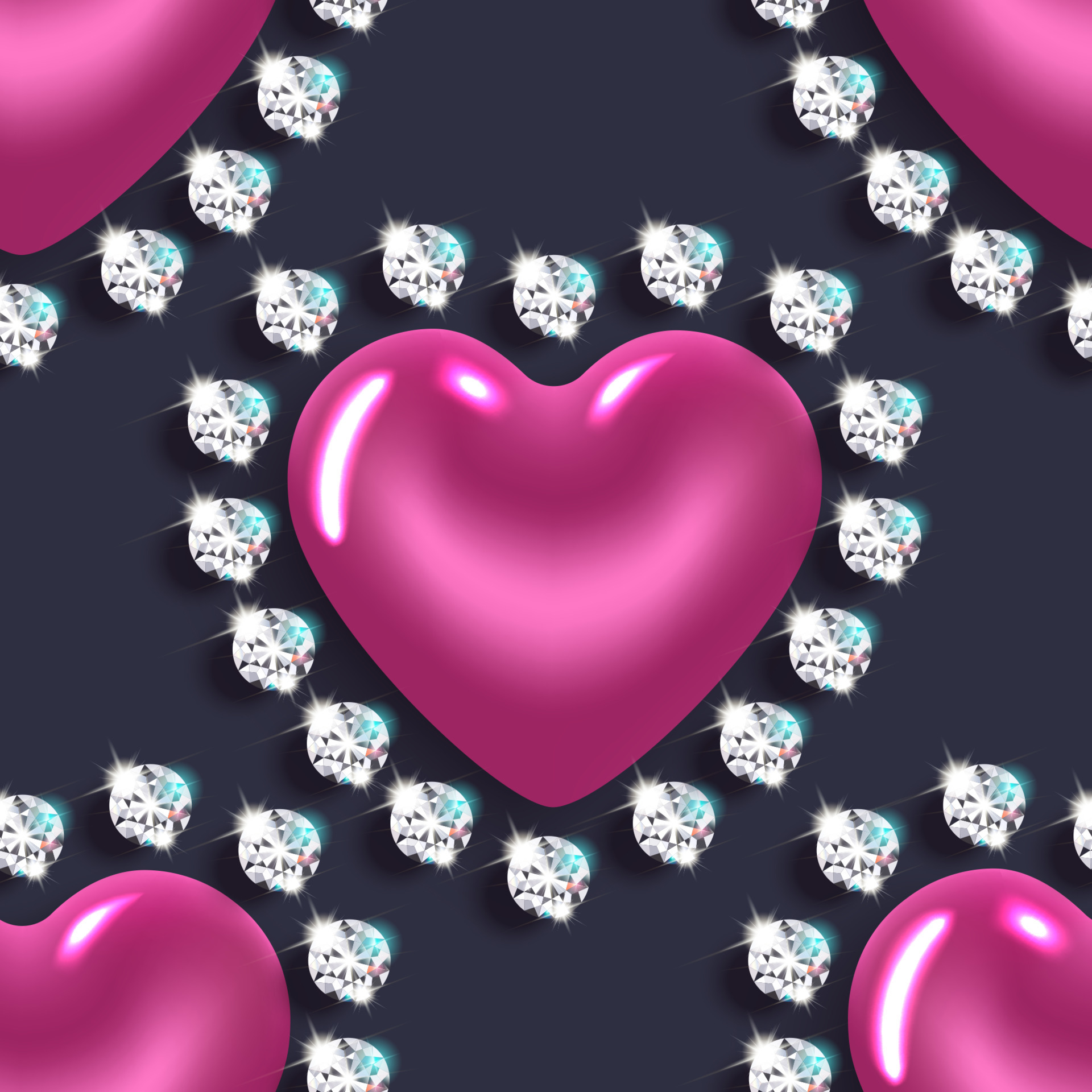 HD diamond heart wallpapers | Peakpx