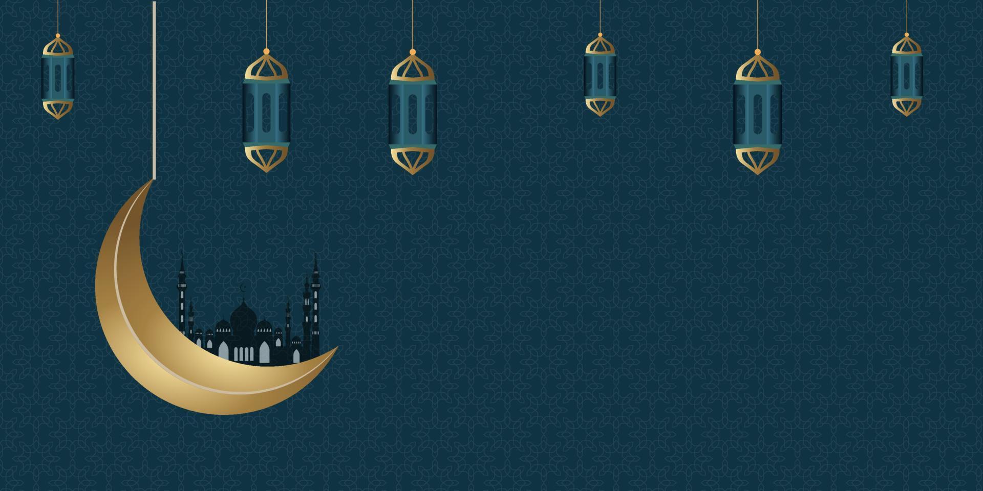 Background elegant ramadan kareem celebrate. muslim month fasting vector