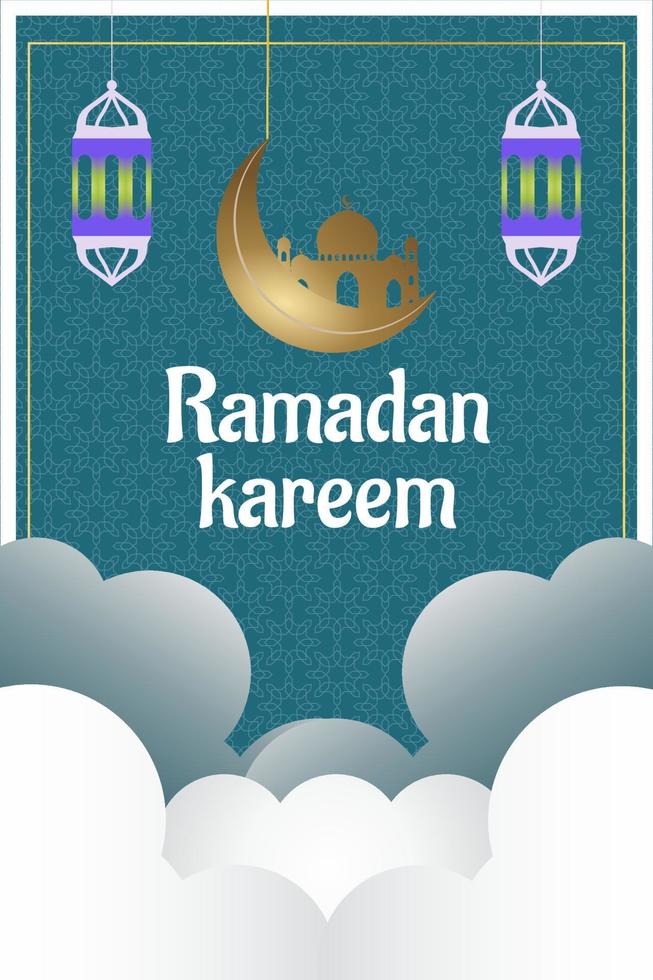 template background poster ramadan. vector design muslim celebration