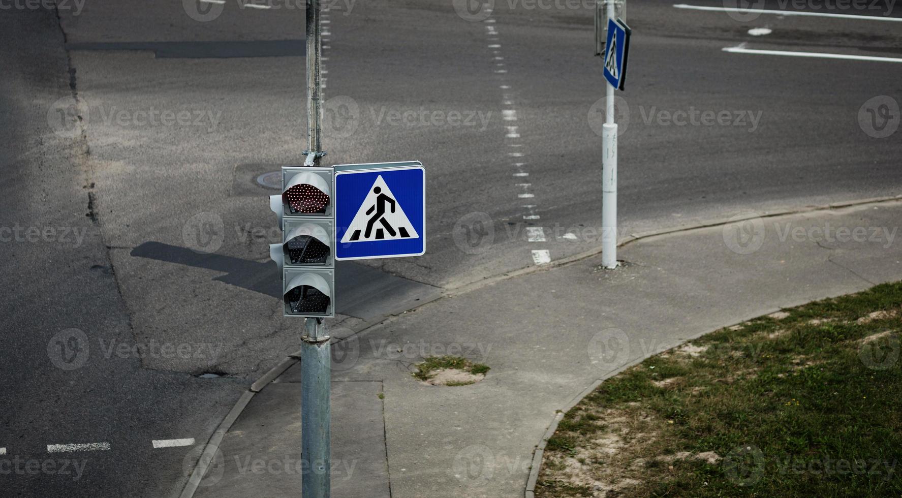 Red light. sign stop photo